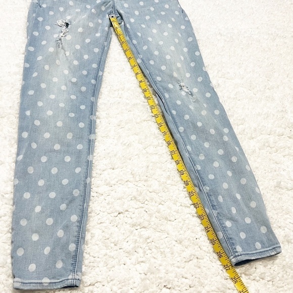 Express Stella Low Rise Skinny Ankle Legging Jean polka dot distressed s… - Picture 3 of 7
